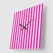 Horloge Carrée Stripes (Angle)