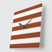 Horloge Carrée STRIPES réglables Brown (Angle)