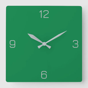 Horloge Carrée Strong Spring Green 008040 Color - Ajouter une opt