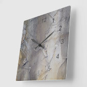 Horloge Carrée Stucco Wall (Angle)