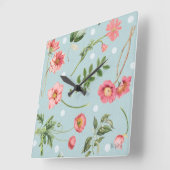 Horloge Carrée Studio Botanical (Angle)