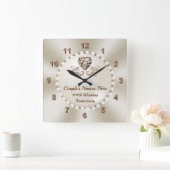 Horloge Carrée Stunning Custom, Clock Anniversary Toxits, by Year (Maison)