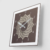 Horloge Carrée Style Art déco (Angle)