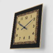 Horloge Carrée Style Art déco (Angle)