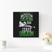 Horloge Carrée Style Billard (Maison)