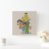 Horloge Carrée Style classique Bert et Ernie (Maison)