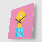 Horloge Carrée Style classique Big Bird (Angle)