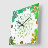 HORLOGE CARRÉE STYLE D'ART ET DE DESIGN (Angle)