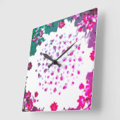 HORLOGE CARRÉE STYLE D'ART ET DE DESIGN (Angle)