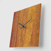 Horloge Carrée Styles classiques Bois (Angle)