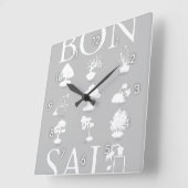 Horloge Carrée Styles de base de l'arbre Bonsai (Angle)