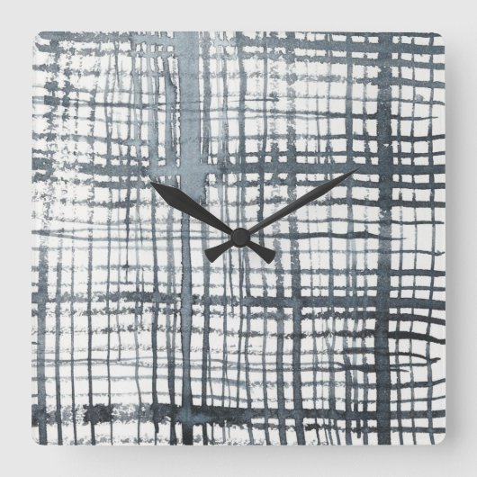 Horloge Carrée Stylus - Vérifier le Motif (Recto)