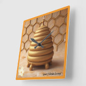 Horloge Carrée "Succès doux trouvé" (Angle)