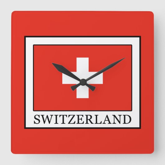 Horloge Carrée Suisse (Recto)