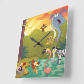 Horloge Carrée Sundown At (Angle)