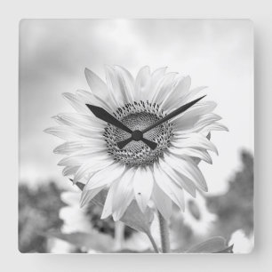 Horloge Carrée Sunflower Wall Art, Cadeaux, Horloge, Cadeaux Sunf