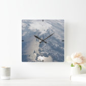 Horloge Carrée Sunglint Sur La Côte Du Massachusetts. (Maison)