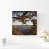 Horloge Carrée Sunset over (Maison)