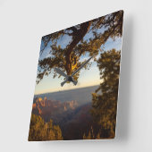 Horloge Carrée Sunset over (Angle)