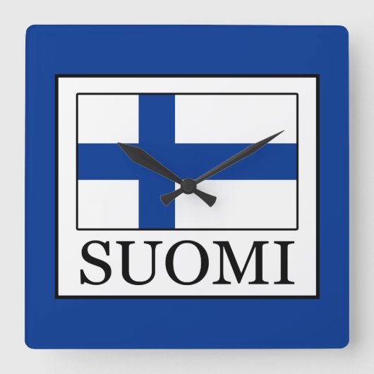 Horloge Carrée Suomi (Recto)