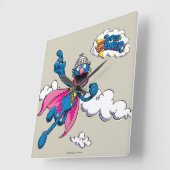 Horloge Carrée Super Grover vintage (Angle)