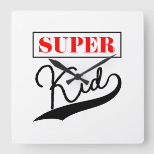 Horloge Carrée Super Kid