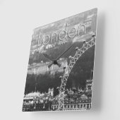 Horloge Carrée Super ! Millennium Wheel Londres (Angle)