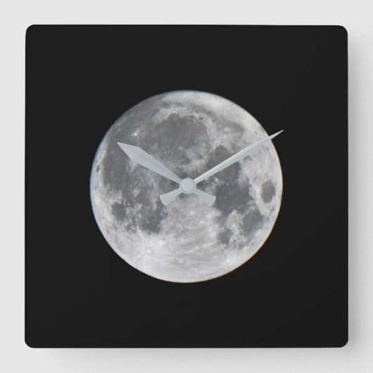 Horloge Carrée Super Moon | Mendota Heights Minnesota (Recto)