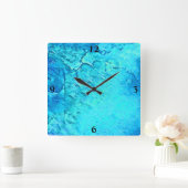 Horloge Carrée Superbe aquarelle Tropical Ocean Thème (Maison)