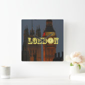 Horloge Carrée Superbe photo London Pro (Maison)