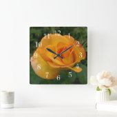 Horloge Carrée Superbe Rose Péché (Maison)