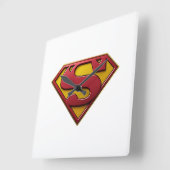 Horloge Carrée Superman (Angle)