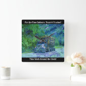 Horloge Carrée Sur l'horloge murale de notation de camion de la (Maison)