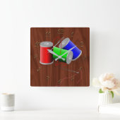 Horloge Carrée Sur mesure (Maison)