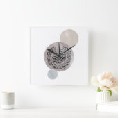 Horloge Carrée Surah An-Nas Islamic Arabic Calligraphy – Thuluth (Maison)