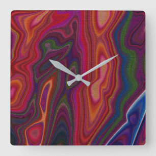 Horloge Carrée Surcharge d'abstraction