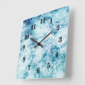 Horloge Carrée Surf (Angle)