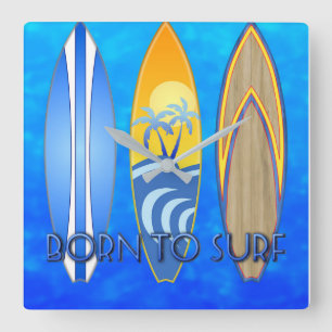 Horloge Carrée Surfing de Born