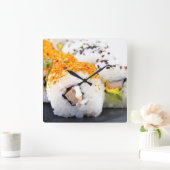 Horloge Carrée Sushi (Maison)