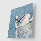 Horloge Carrée Swan (Angle)