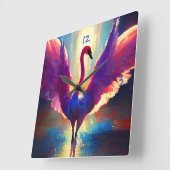 Horloge Carrée Swan Awake :: (Angle)