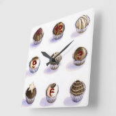 Horloge Carrée Sweet cup (Angle)
