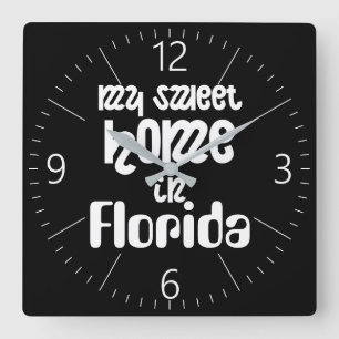 Horloge Carrée Sweet home