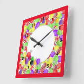 Horloge Carrée Sweets clock (Angle)