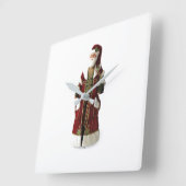 HORLOGE CARRÉE **SYLE VINTAGE PÈRE NOËL** FERMETURE (Angle)