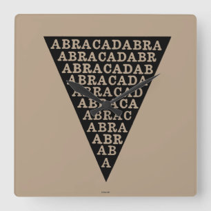 Horloge Carrée Symbole de prévention de fièvre