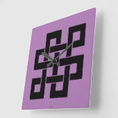 Horloge Carrée Symbole: Nade-Takara-Nusubi (Angle)