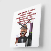 Horloge Carrée T-shirt de base pour hommes (Angle)