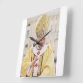 Horloge Carrée T-shirt du pape Benoît XVI (Angle)
