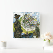 Horloge Carrée "Tales of the Tsar" par Ivan Bilibin (Maison)